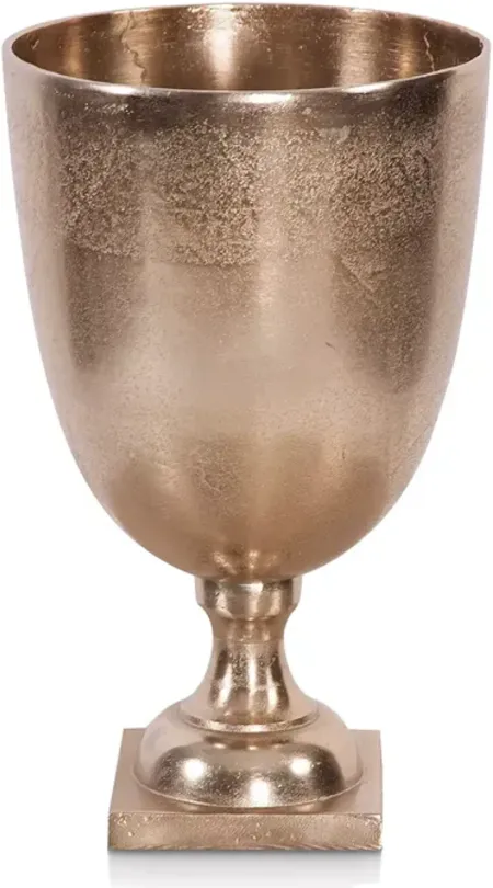 Howard Elliott Aluminum Footed Small Chalice Vase
