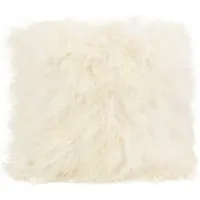 MOE'S HOME COLLECTION Lamb Fur Large Pillow, 22" x 22"