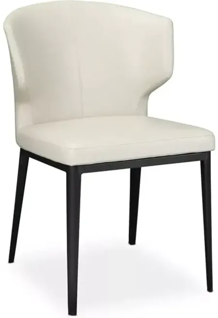 MOE'S HOME COLLECTION Delaney Side Chair Beige, Set of 2
