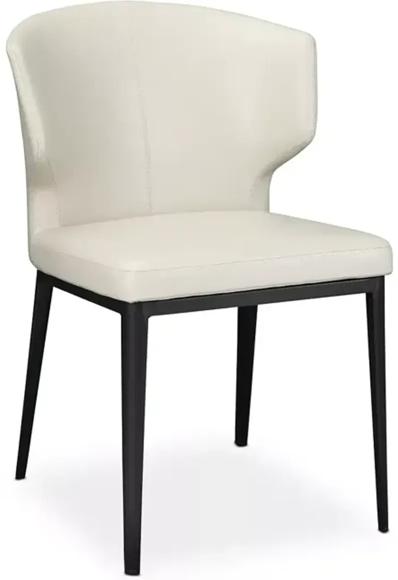 MOE'S HOME COLLECTION Delaney Side Chair Beige, Set of 2