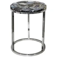 Shimmer Agate Top Accent Table