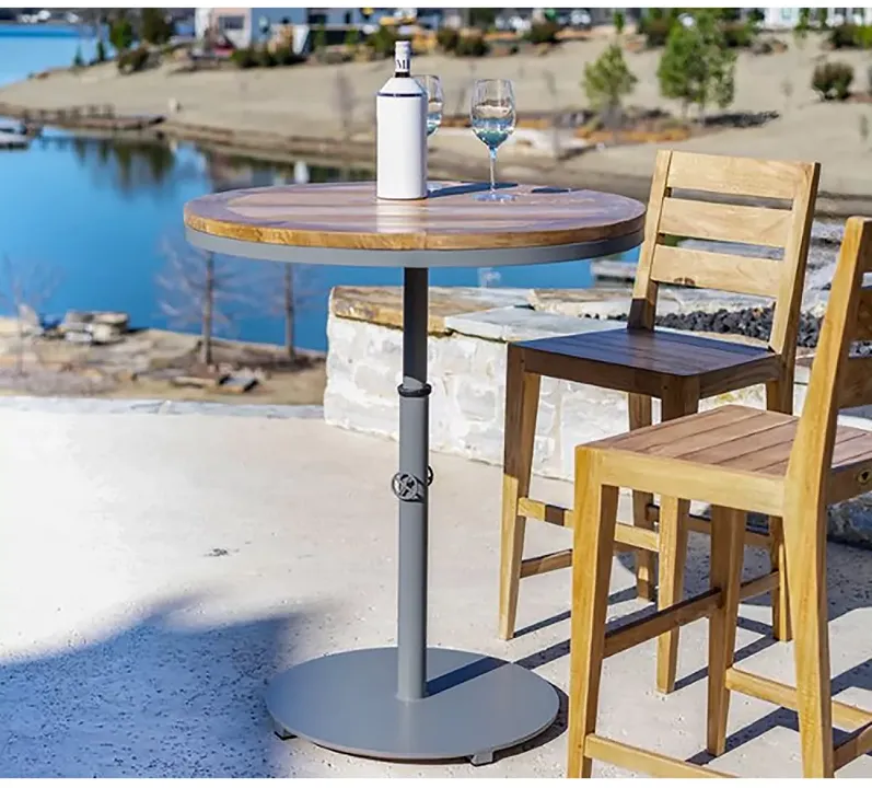 Beespoke Catalina Teak Outdoor Patio Convertible Bar Table