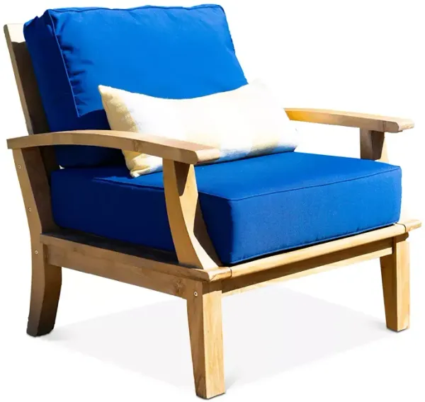 Beespoke Pavilion Teak Outdoor Lounge Chair with Cushions