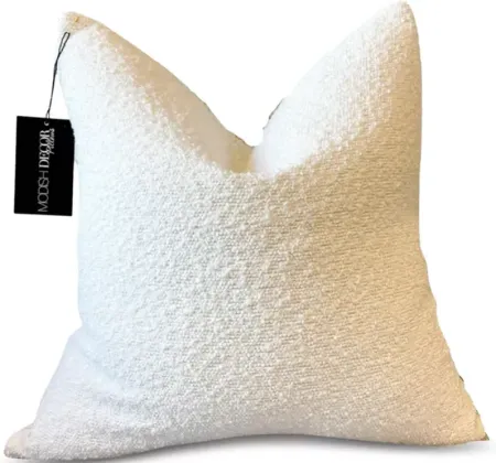 Modish Decor Pillows BouclÃ© Decorative Pillow Cover, 24" x 24"
