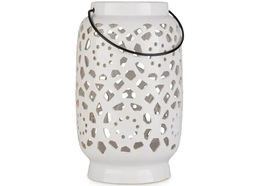 Surya Avery Large Ceramic Lantern