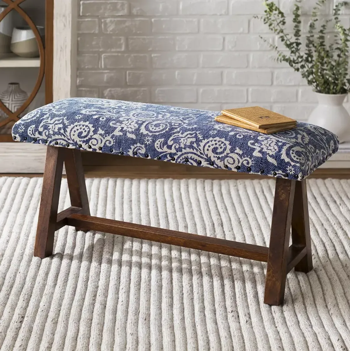 Surya Kanpur Upholstered Bench