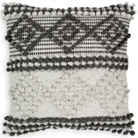 Surya Anders Textured Black & White Throw Pillow, 22" x 22"