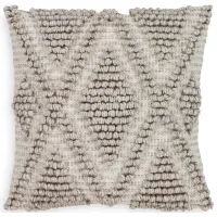 Surya Anders Textured Light Gray Throw Pillow, 18" x 18"