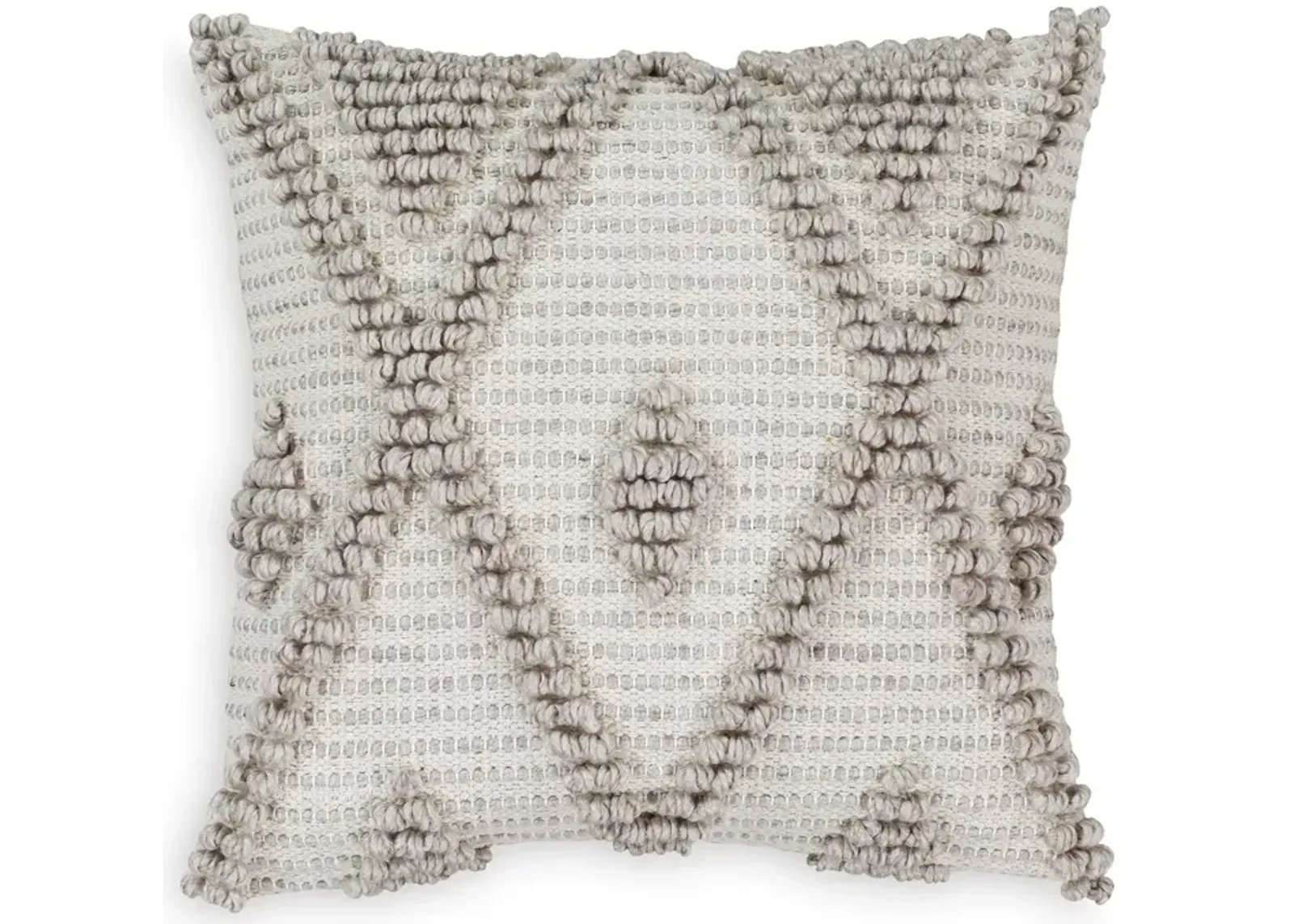 Surya Anders Textured Cream Light Gray Throw Pillow, 18" x 18"