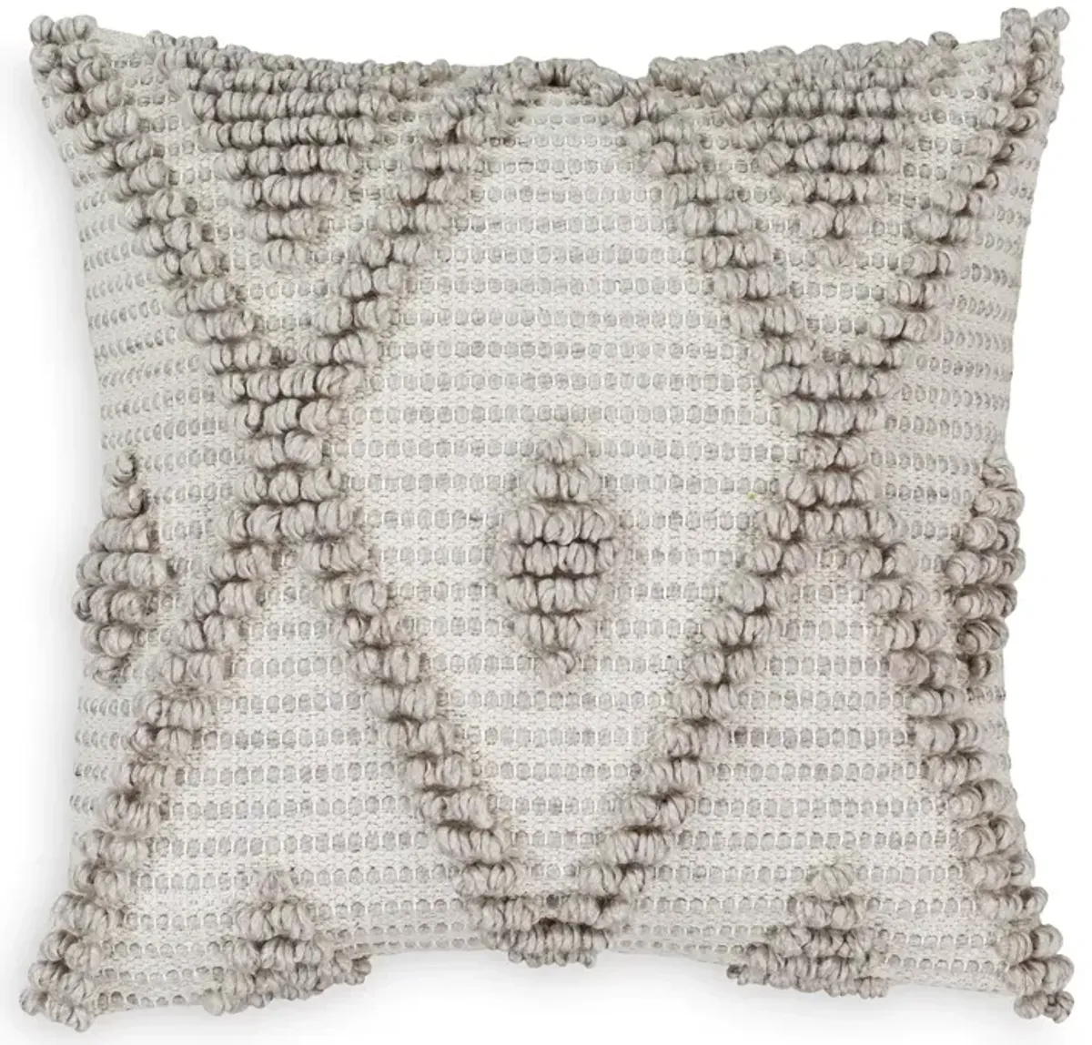 Surya Anders Textured Cream Light Gray Throw Pillow, 18" x 18"