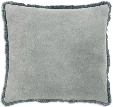 Surya Washed Cotton Velvet Decorative Pillow, 20" x 20"