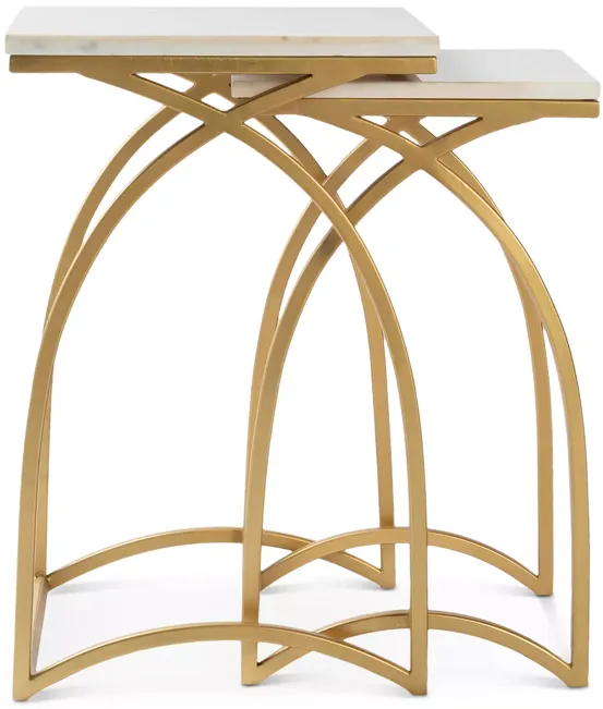 Surya Evana 2 Piece Nesting Table Set