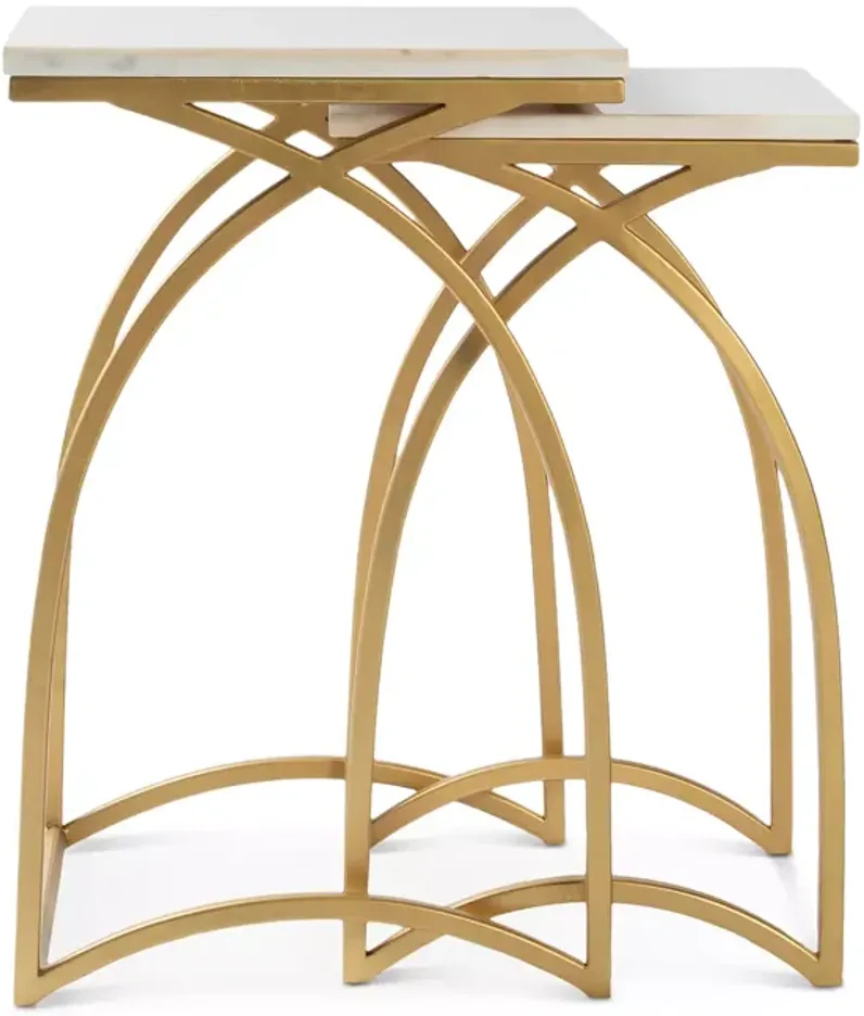 Surya Evana 2 Piece Nesting Table Set