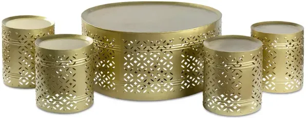 Surya Tanishq 5-Piece Nesting Table Set