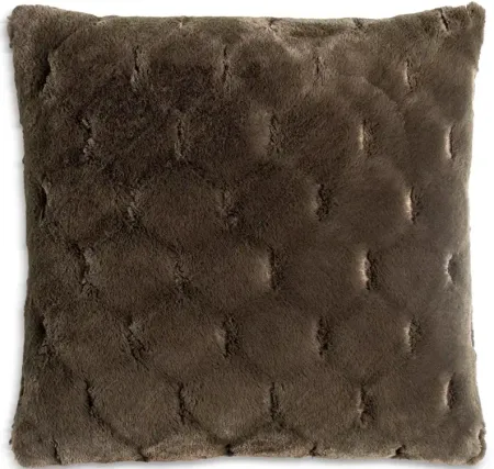 Surya Kathleen Faux Fur Decorative Pillow, 20" x 20"