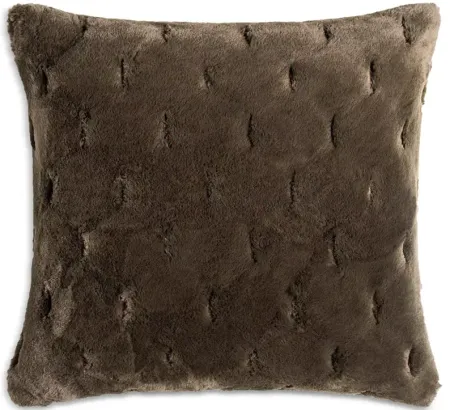 Surya Kathleen Faux Fur Decorative Pillow, 20" x 20"