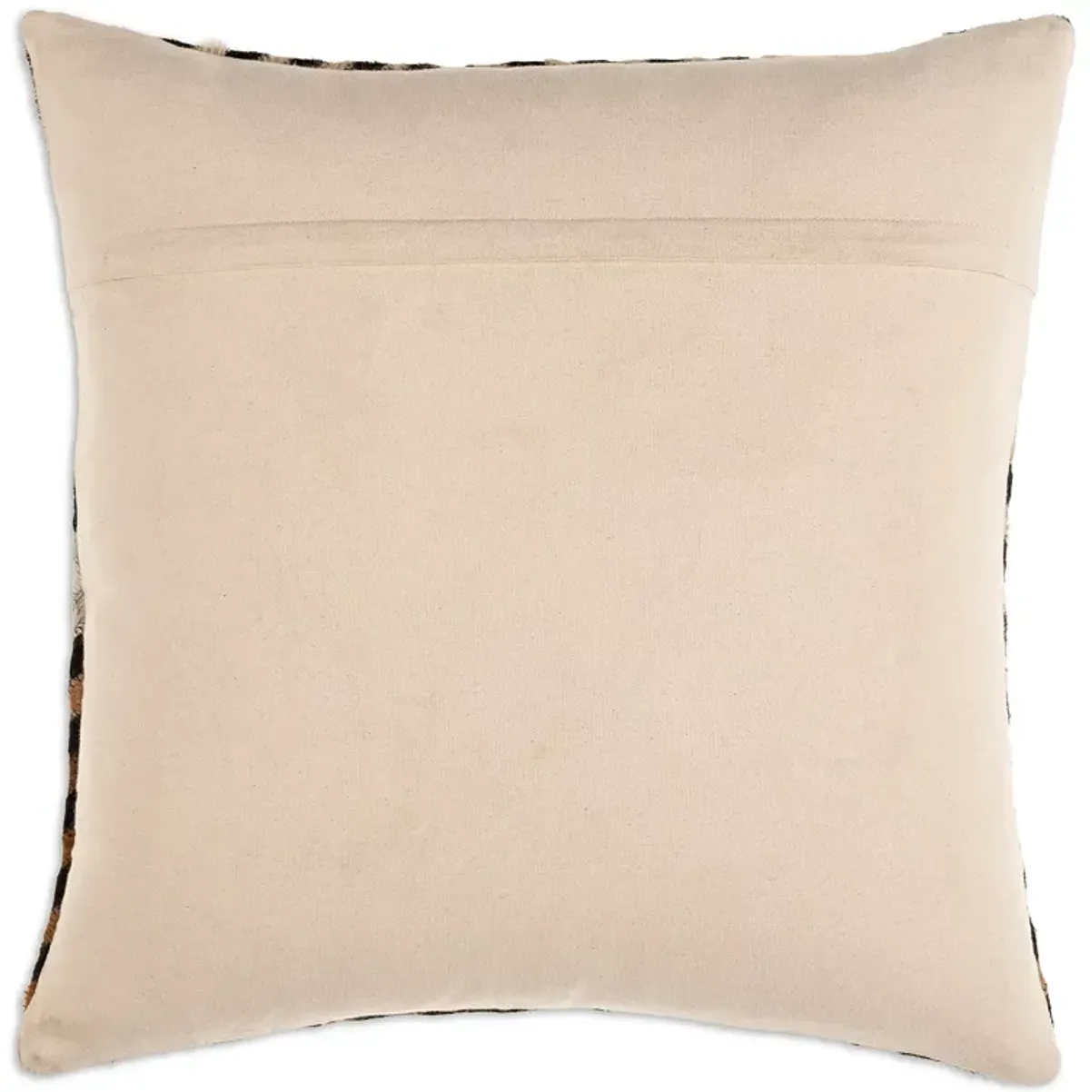 Surya Nashville Geometric Ox Hair Decorative Pillow, 20" x 20"