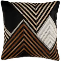 Surya Nashville Geometric Ox Hair Decorative Pillow, 20" x 20"