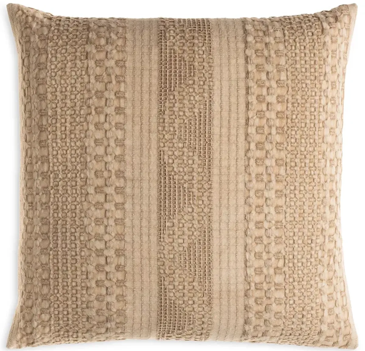 Surya Washed Waffle Decorative Pillow, 18" x 18"