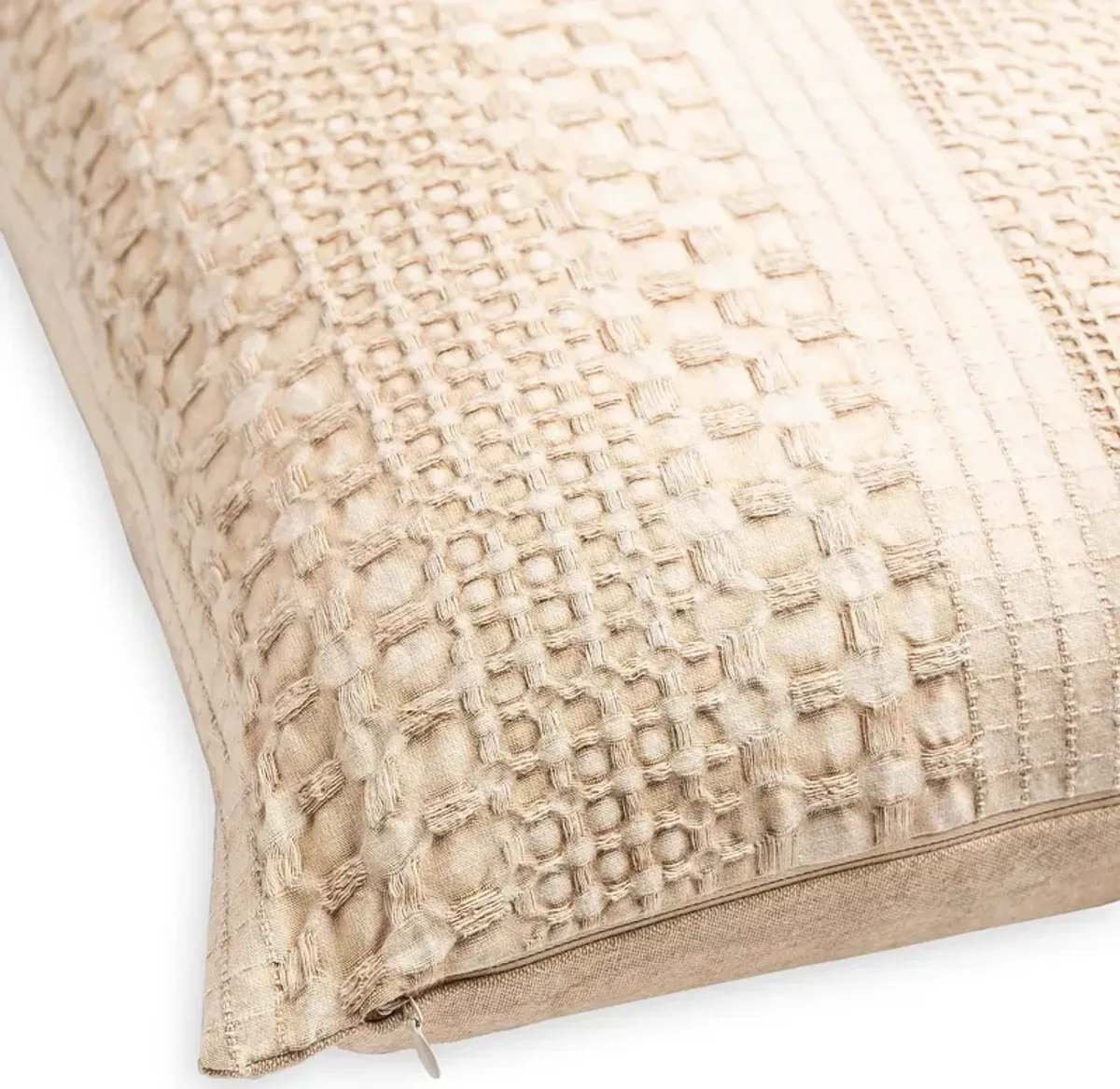 Surya Washed Waffle Decorative Pillow, 18" x 18"