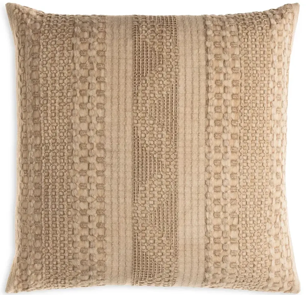 Surya Washed Waffle Decorative Pillow, 18" x 18"