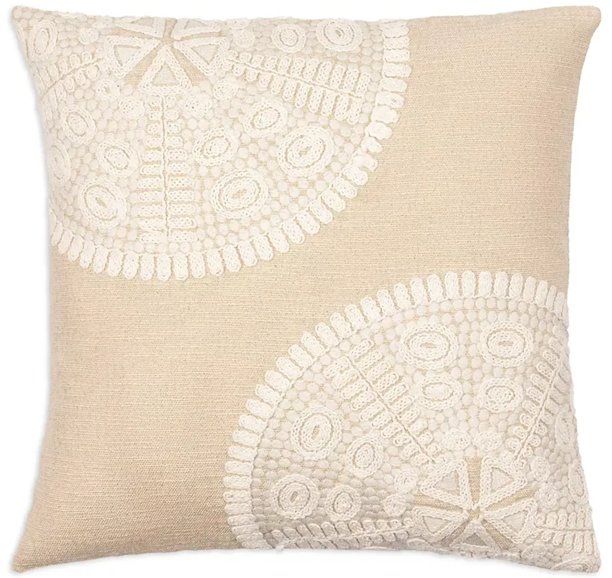 Surya Maricopa Sand Dollar Decorative Pillow, 20" x 20"