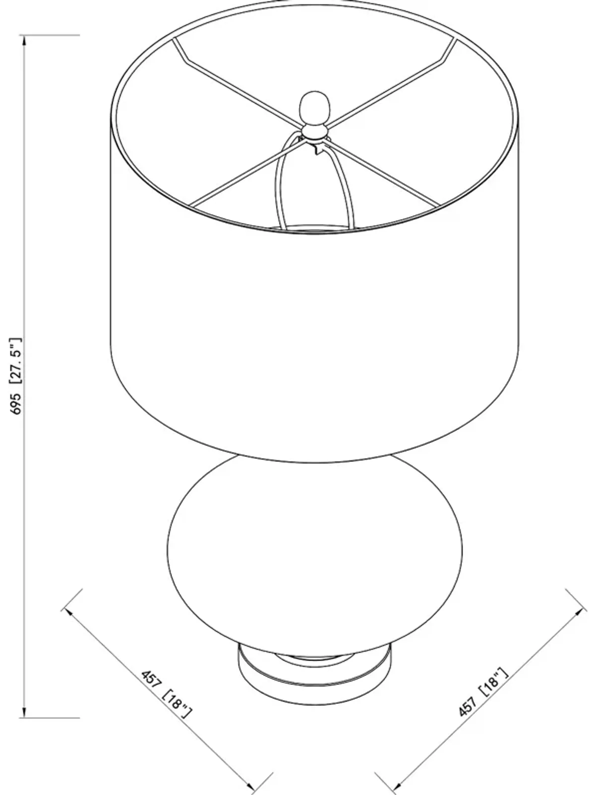 Surya Cleveleys Lamp