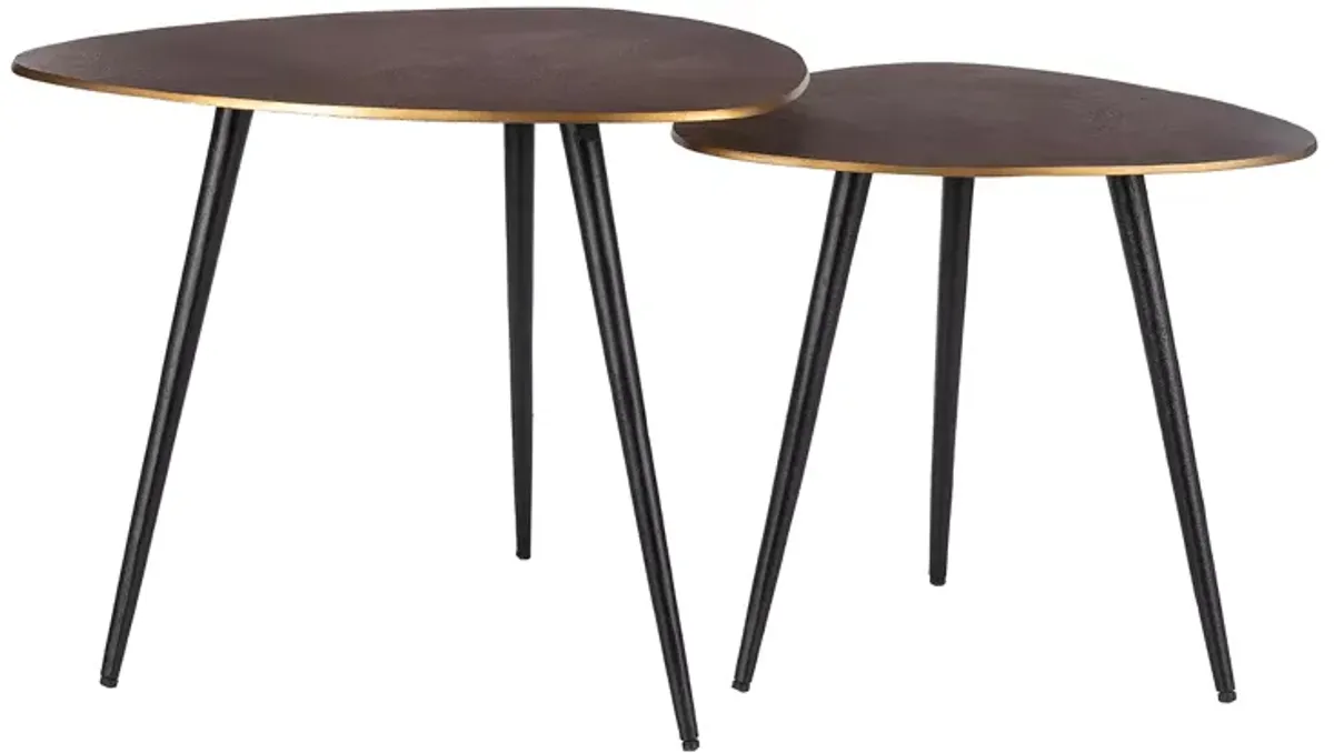 Surya Sauska 2 Piece Nesting Table Set