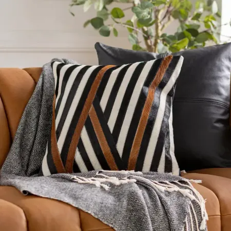 Surya Nashville Striped Decorative Pillow, 20" x 20"