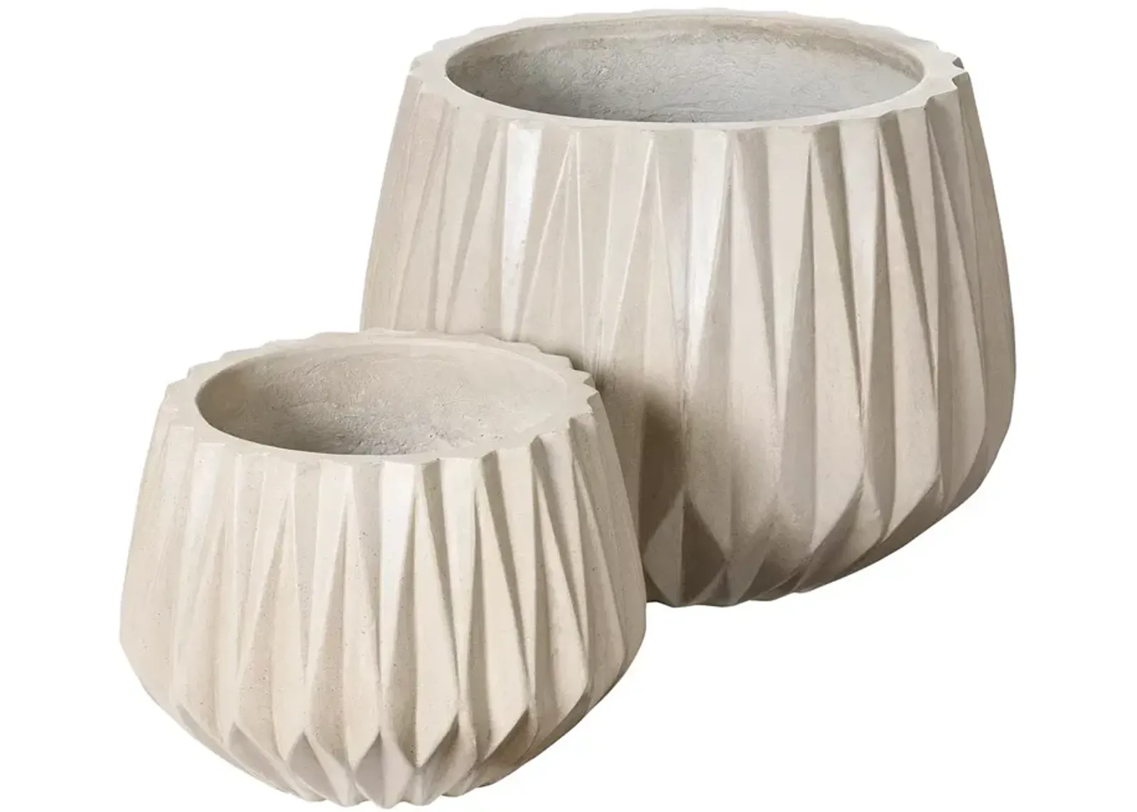 Surya Seastone 2 Piece Decorative Planter Set