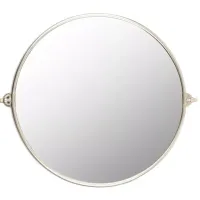 Surya Burnish Round Mirror