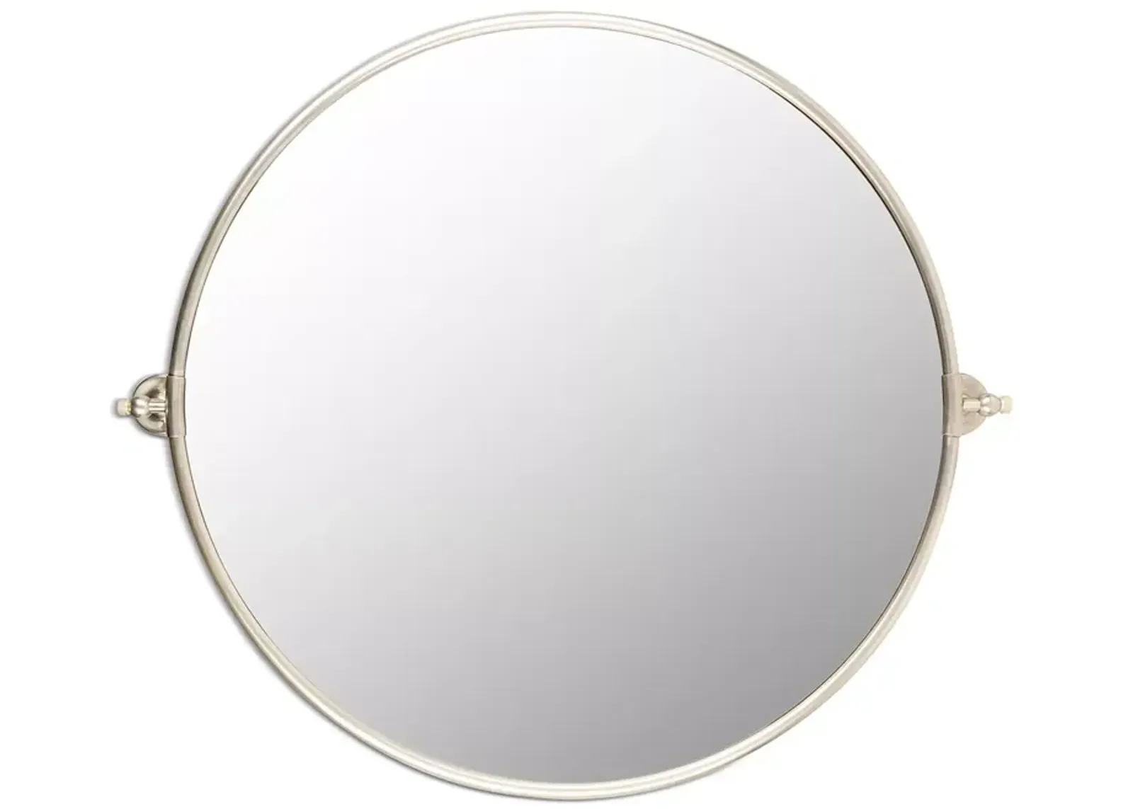 Surya Burnish Round Mirror