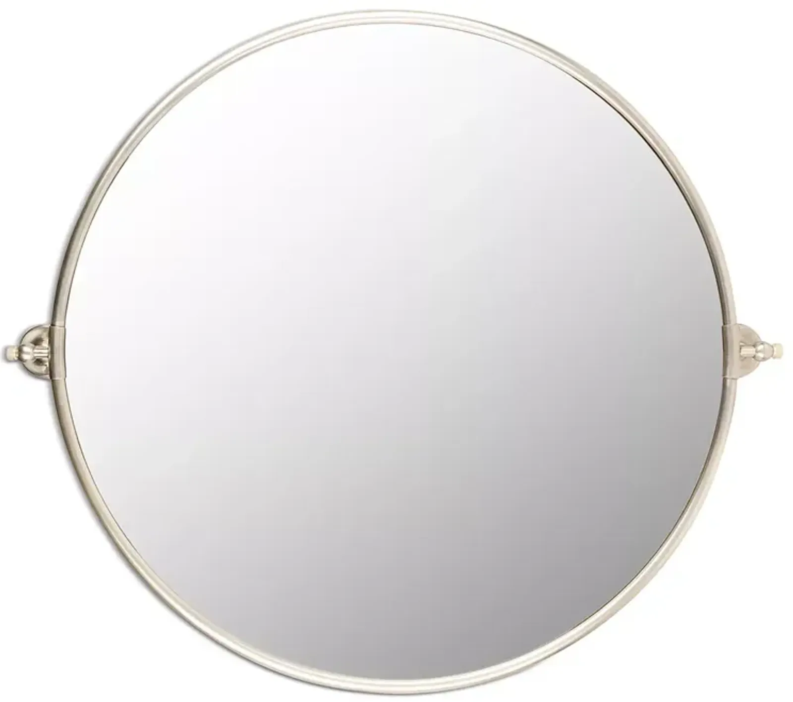 Surya Burnish Round Mirror