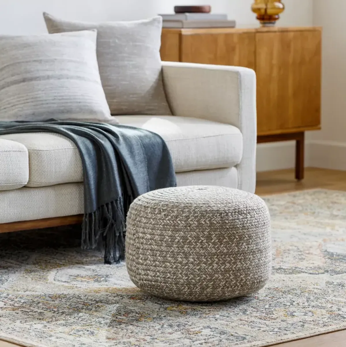 Surya Entwined Pouf