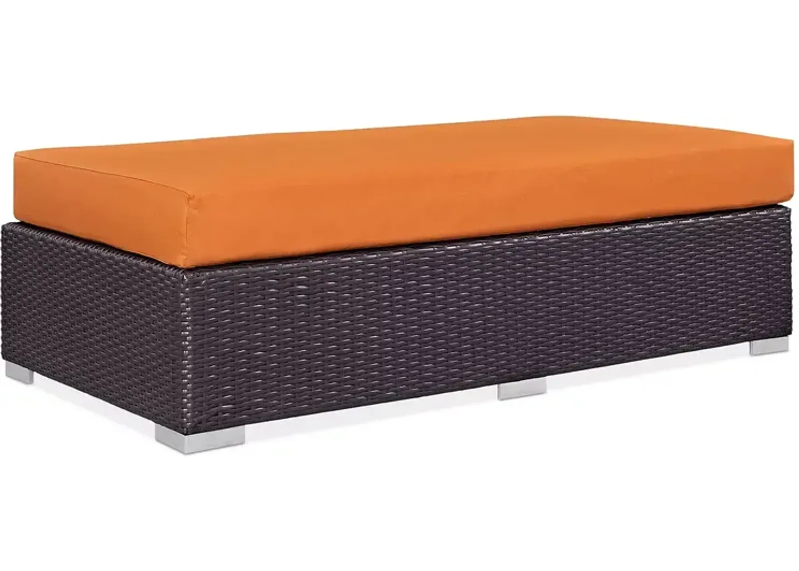 Modway Convene Outdoor Patio Rectangle Ottoman