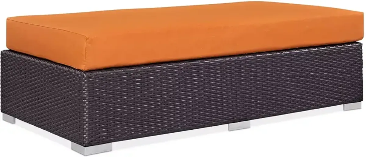 Modway Convene Outdoor Patio Rectangle Ottoman