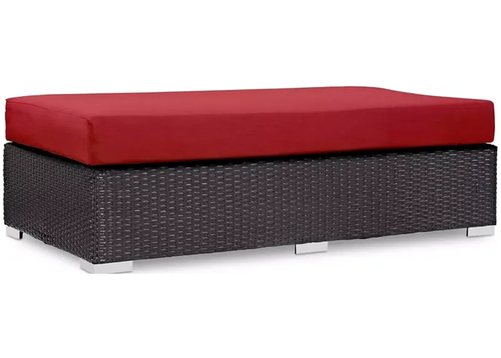 Modway Convene Outdoor Patio Rectangle Ottoman