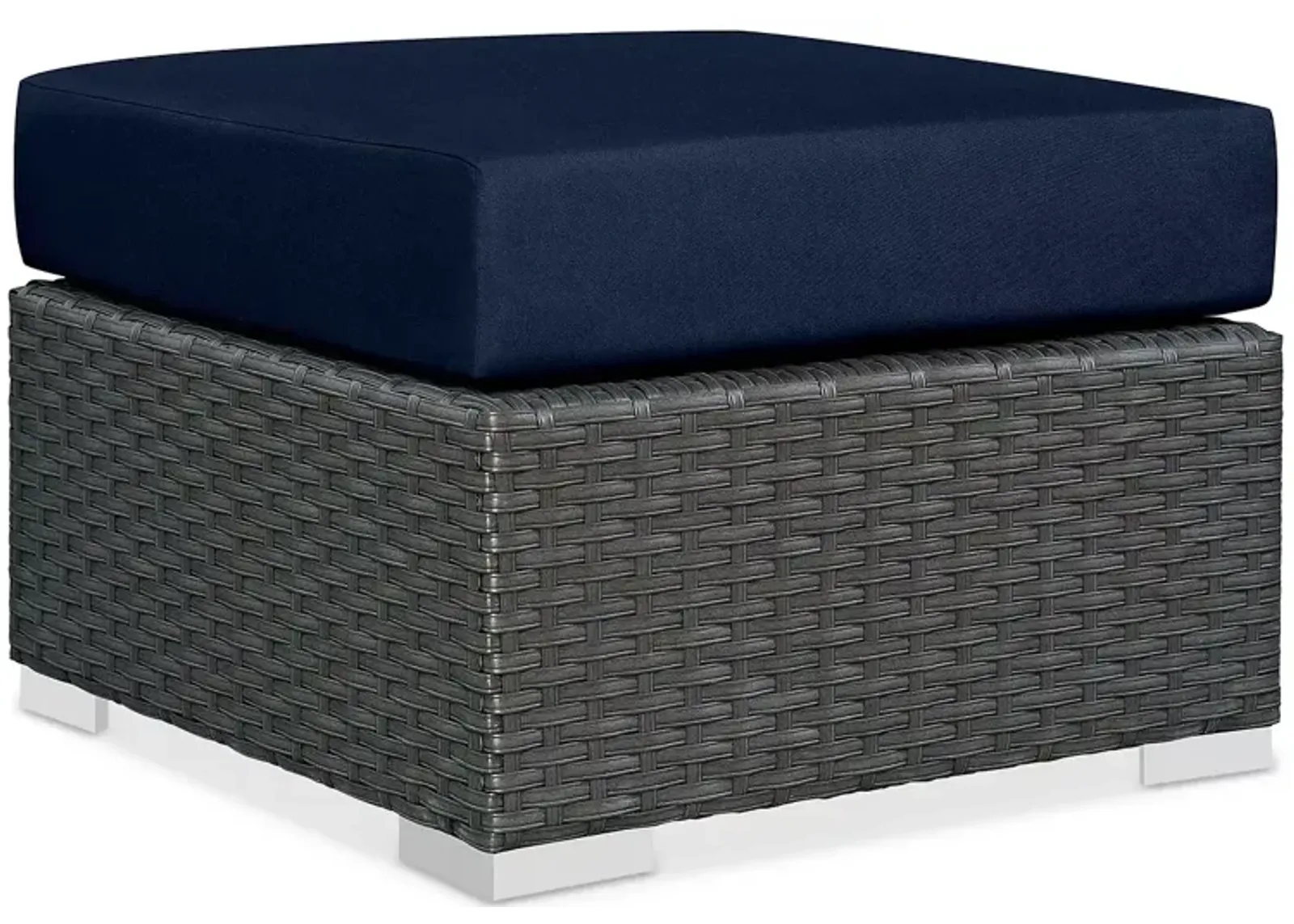 Modway Sojourn Outdoor Patio SunbrellaÂ® Rattan Ottoman