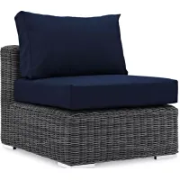 Modway Summon Outdoor Patio SunbrellaÂ® Wicker Armless Chair