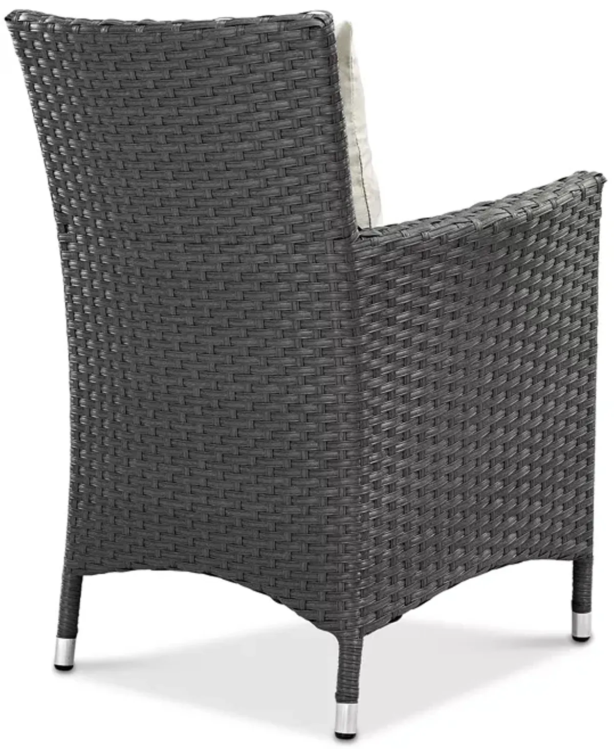 Modway Sojourn Outdoor Patio SunbrellaÂ® Rattan Dining Armchair