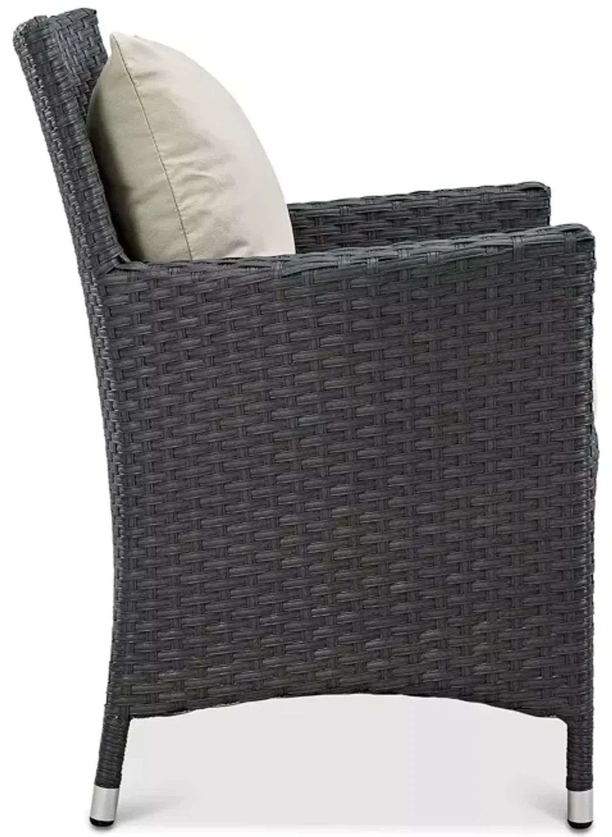 Modway Sojourn Outdoor Patio SunbrellaÂ® Rattan Dining Armchair