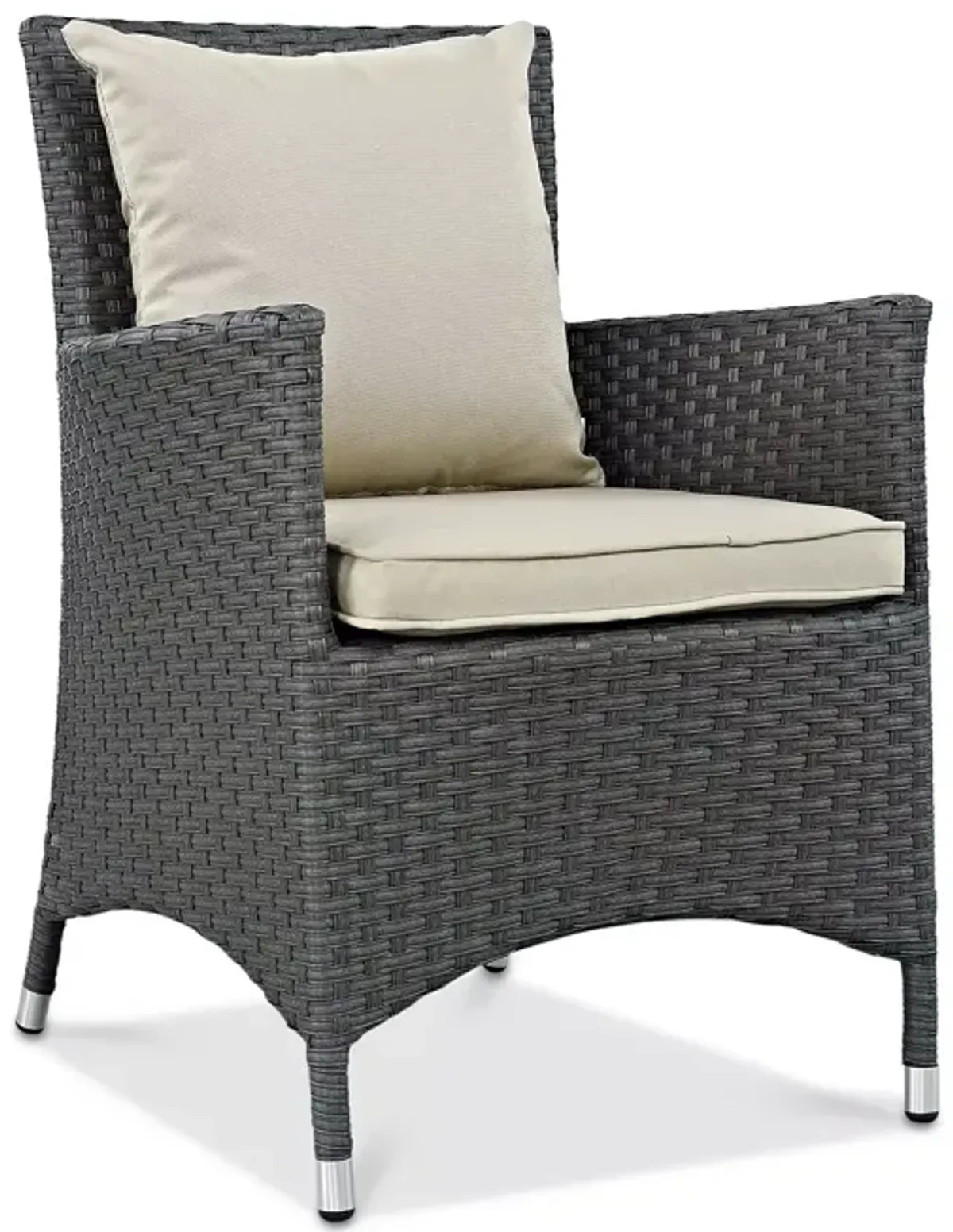 Modway Sojourn Outdoor Patio SunbrellaÂ® Rattan Dining Armchair