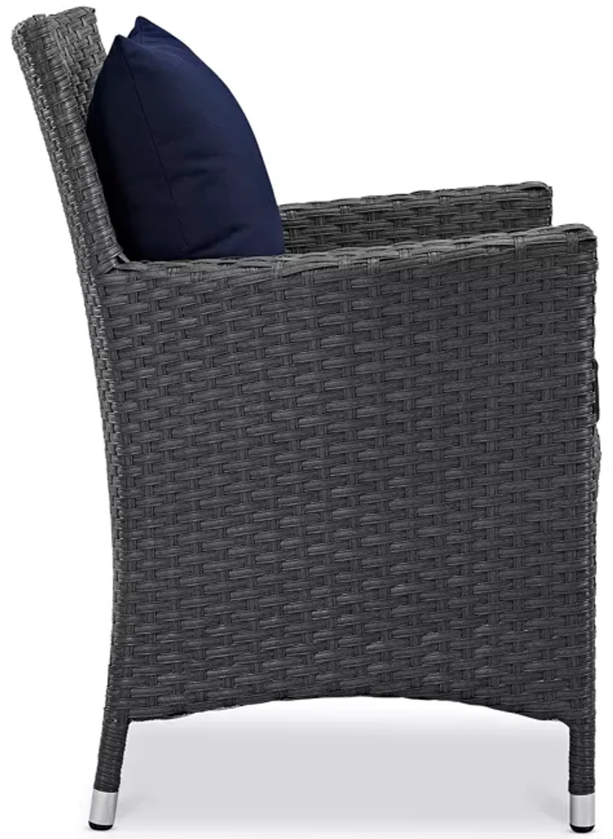 Modway Sojourn Outdoor Patio SunbrellaÂ® Rattan Dining Armchair