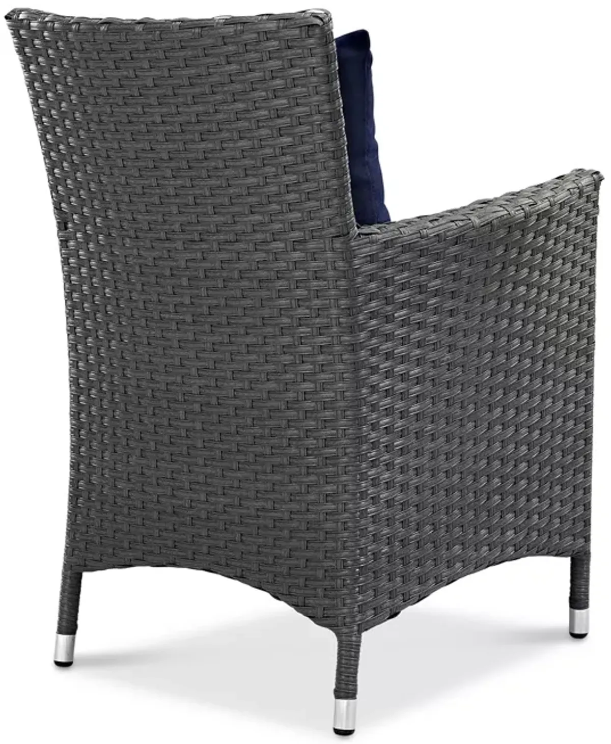 Modway Sojourn Outdoor Patio SunbrellaÂ® Rattan Dining Armchair