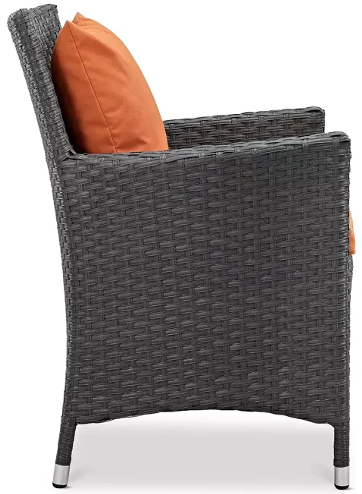 Modway Sojourn Outdoor Patio SunbrellaÂ® Rattan Dining Armchair