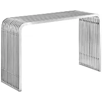 Modway Pipe Stainless Steel Console Table
