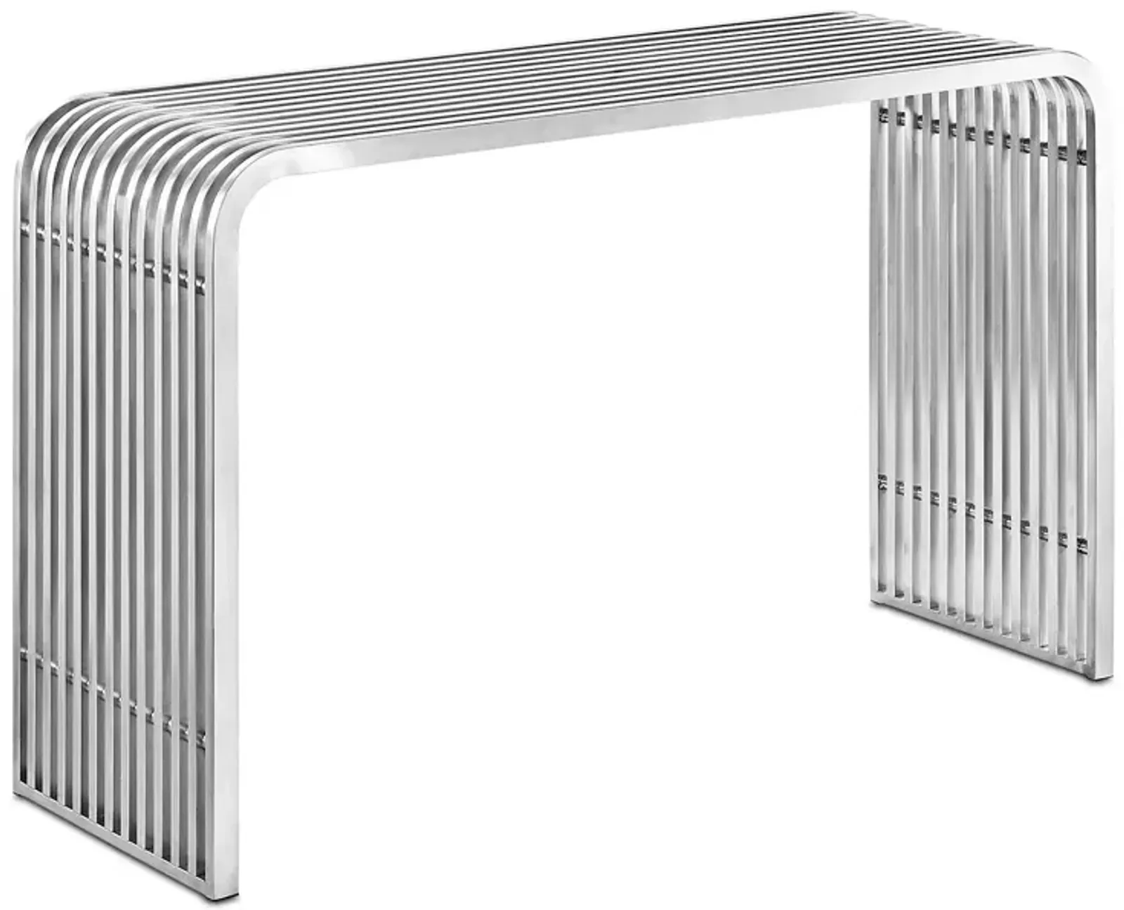 Modway Pipe Stainless Steel Console Table