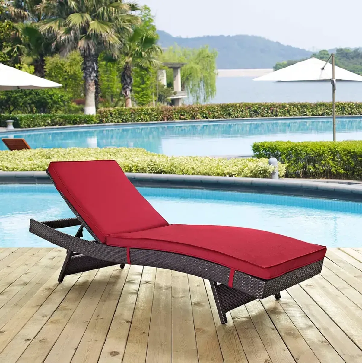 Modway Convene Outdoor Patio Chaise 