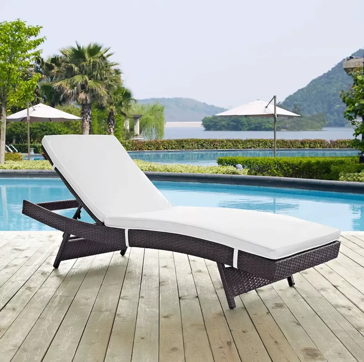 Modway Convene Outdoor Patio Chaise 