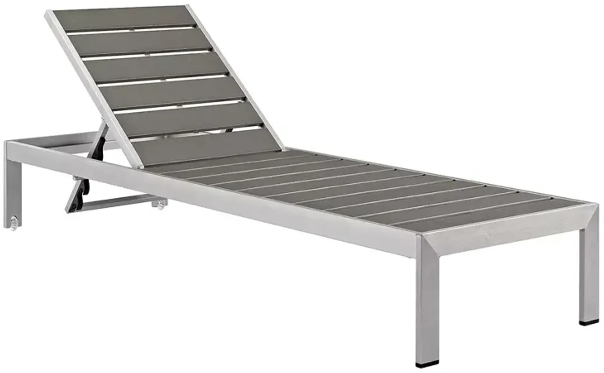 Modway Shore Outdoor Patio Aluminum Chaise